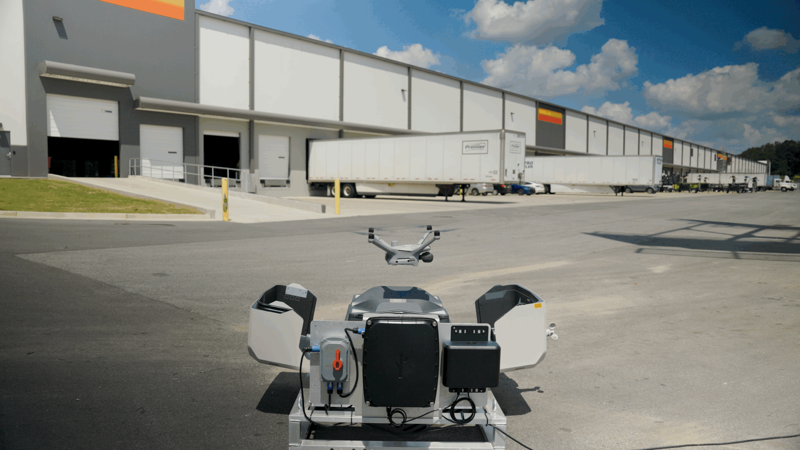 Flock Drone as Automated Security aircraft and deployment system