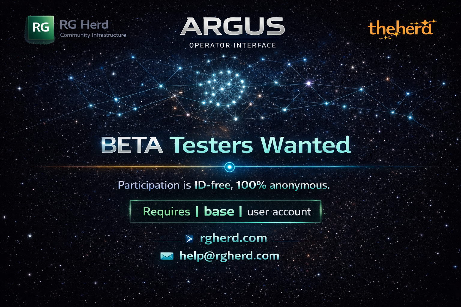ARGUS beta testers wanted graphic